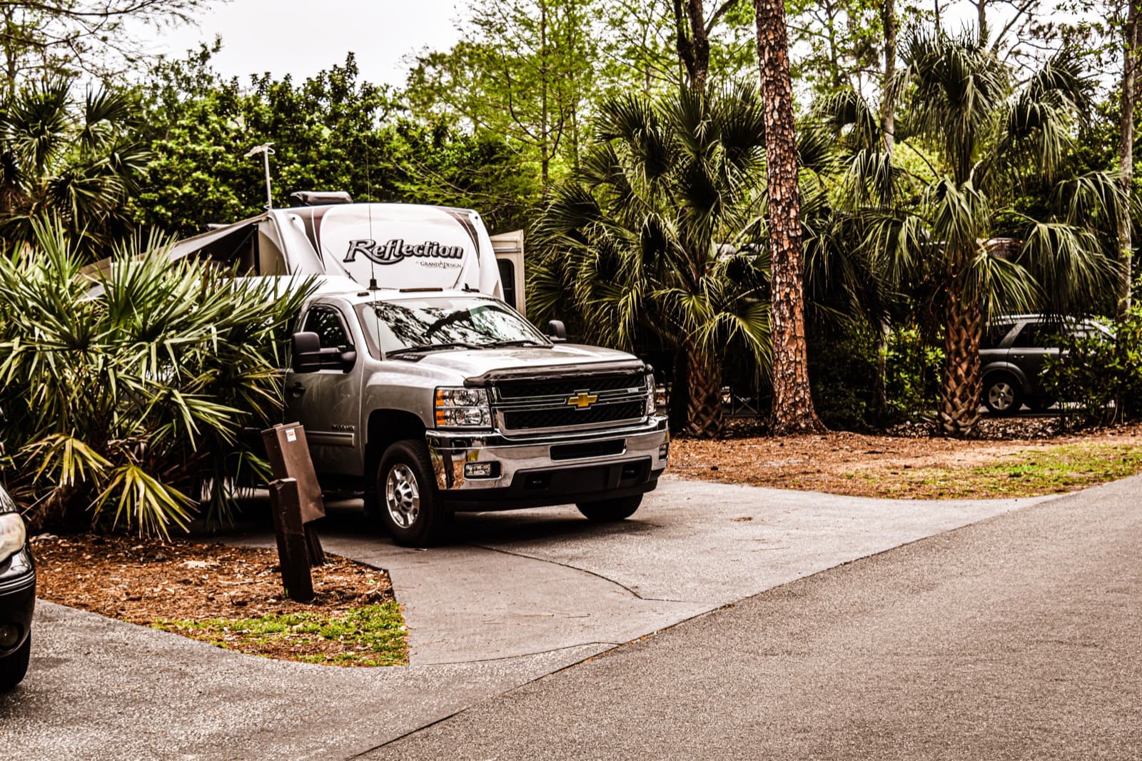Campground and RV park grounds